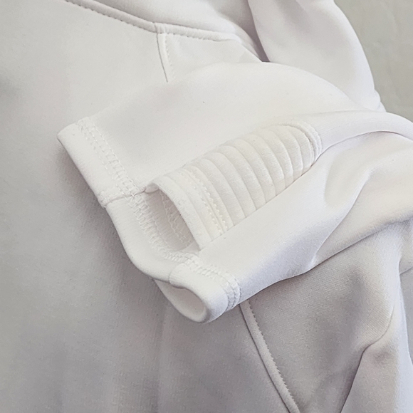 Women's Tek Gear Hooded Mixed Media White Jacket CHOOSE SIZE - Picture 9 of 16